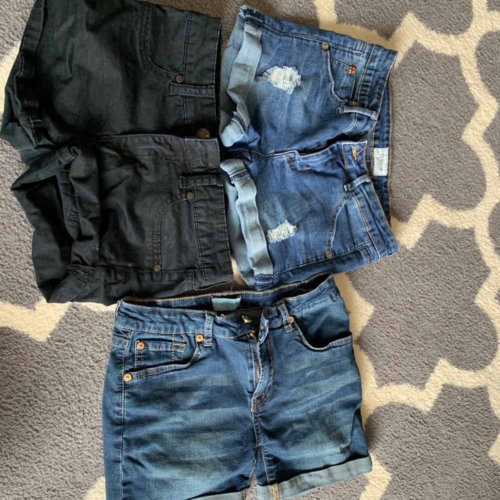 Three pairs of girl’s size 14 shorts